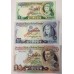 IRELAND 1977 . ONE 1 - TEN 10 POUNDS BANKNOTES . SPECIMEN